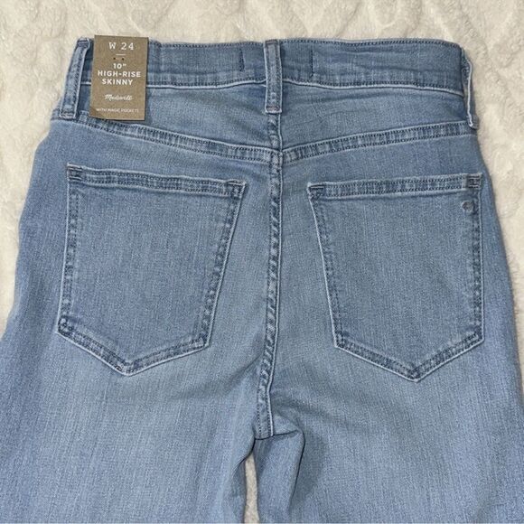 Madewell 24 Light Blue Wash Vintage High Rise Skinny Jeans - Picture 7 of 16